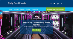 Desktop Screenshot of partybusesorlando.com